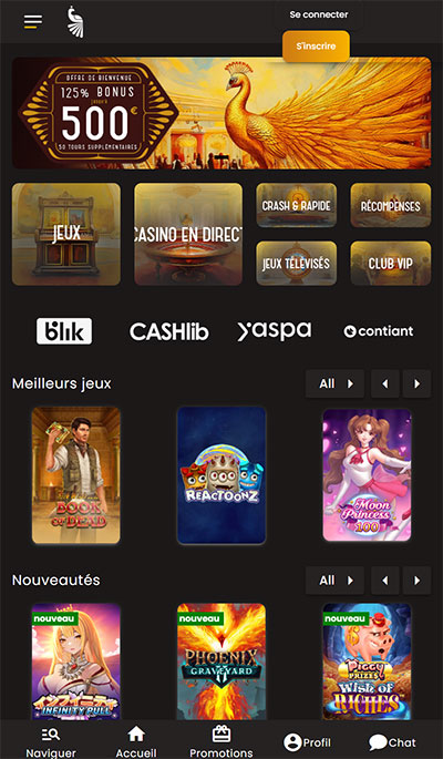 Art Casino mobile